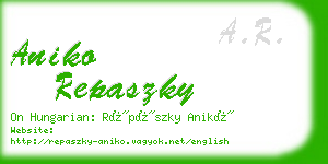 aniko repaszky business card